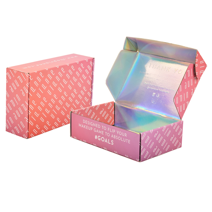 Custom Cool Holographic Mailer Box Customized Iridescent Packaging