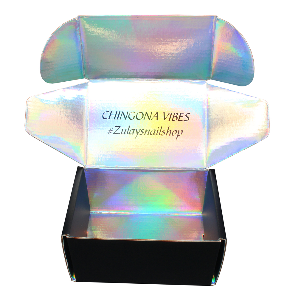 Black Holographic Paper Mailer Box Guangzhou Yison Printing Co Ltd