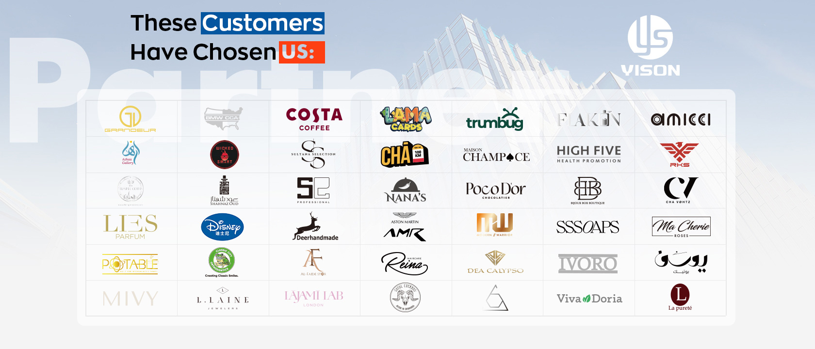 Trusted By Over 1000+ Brands -YISON PRINTING