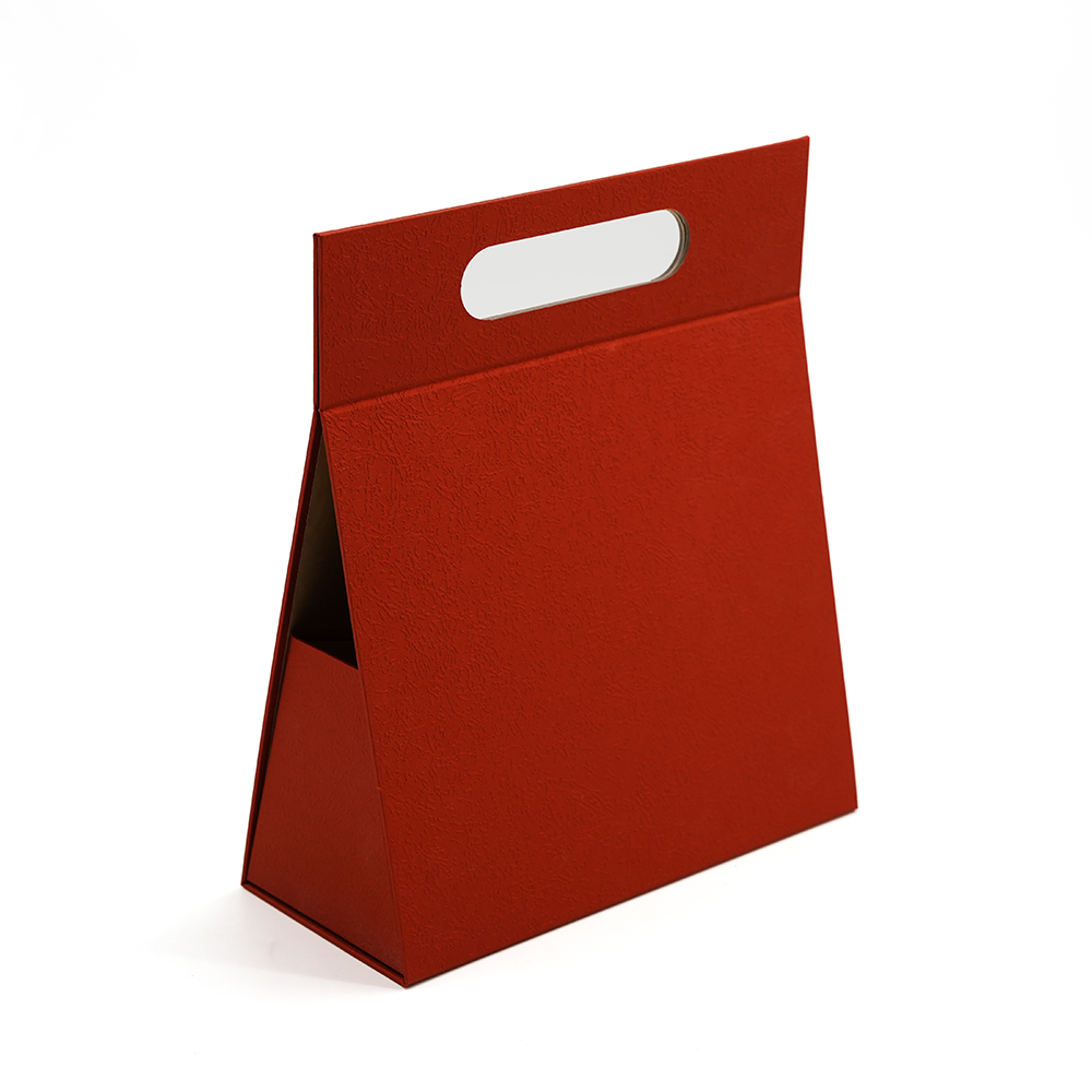 Triangle folding magnetic gift box