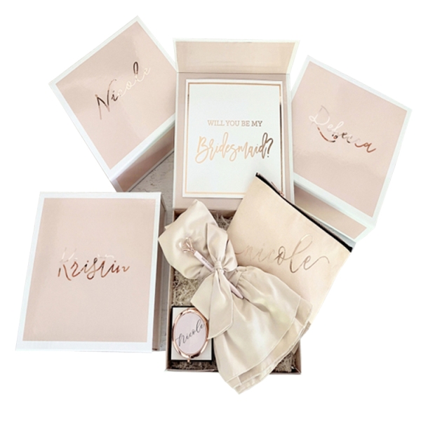 Fermeture magnétique faveur de mariage invitation mariées mariée demoiselle d'honneur marié coffrets cadeaux geschenkbox