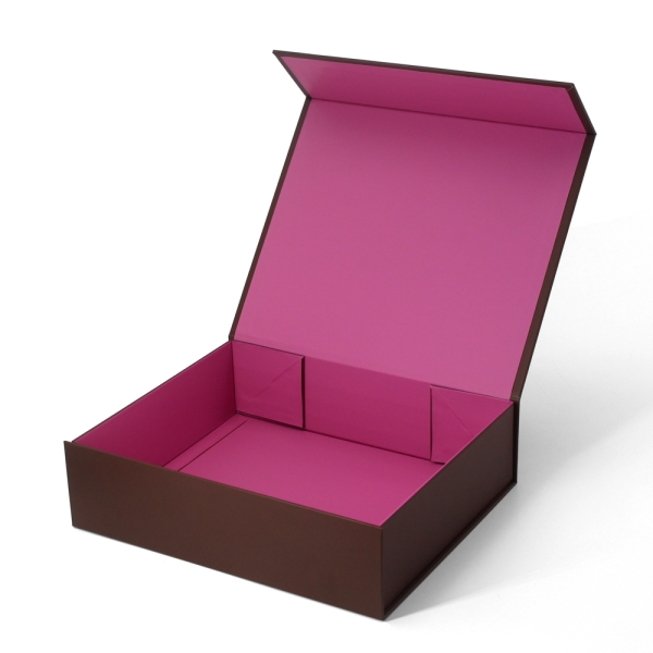 Coffret cadeau magnétique pliable personnalisé de taille moyenne