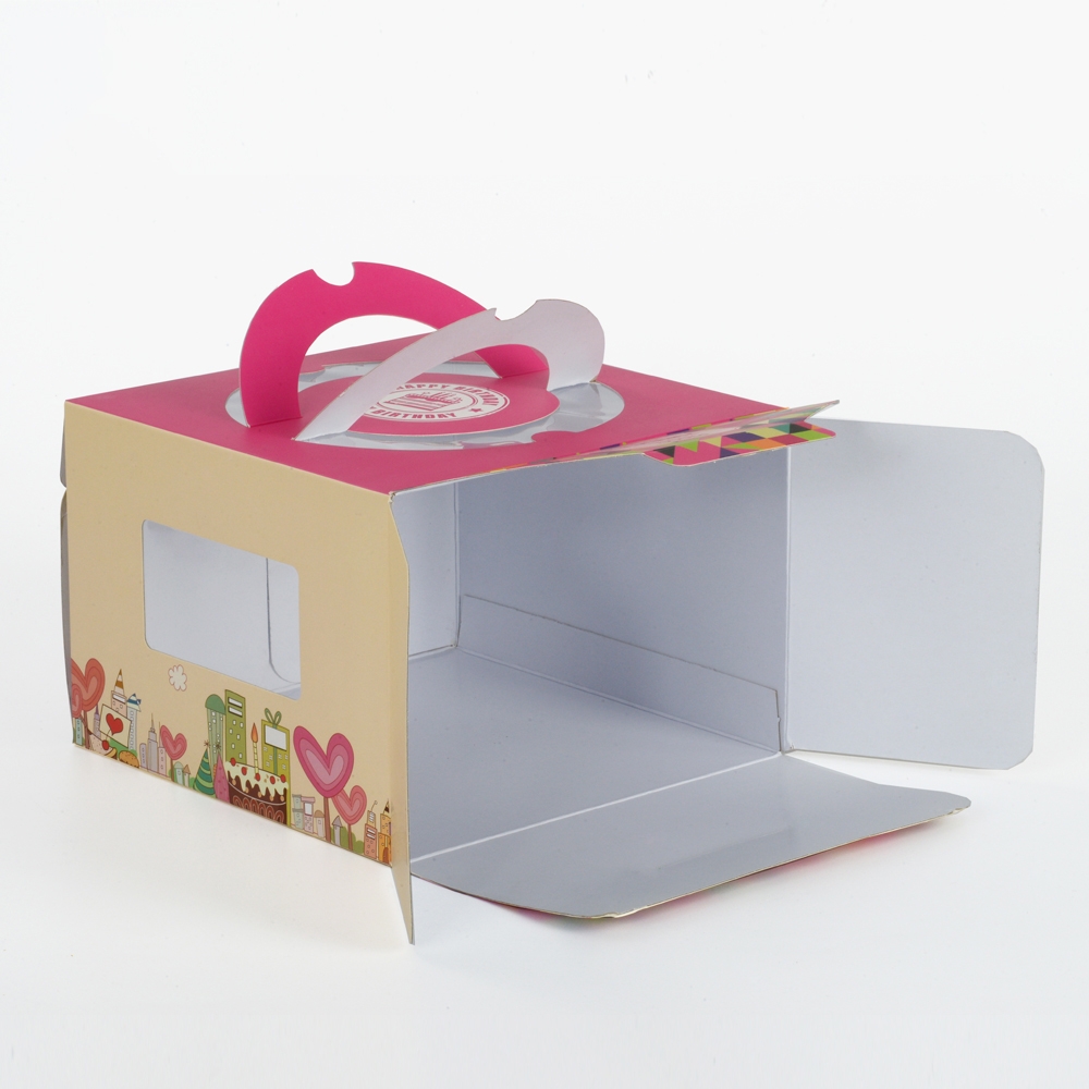 Paper packaging box for cake