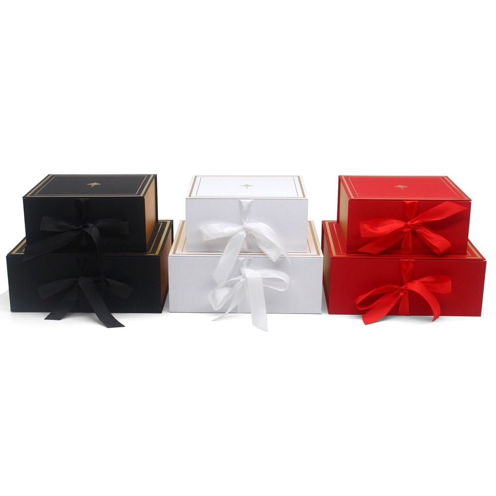 Red Magnetic Box with Ribbon