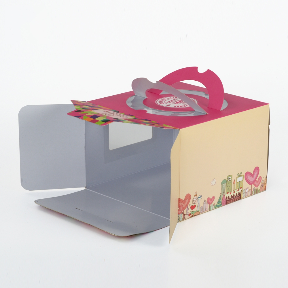 Paper packaging box for cake