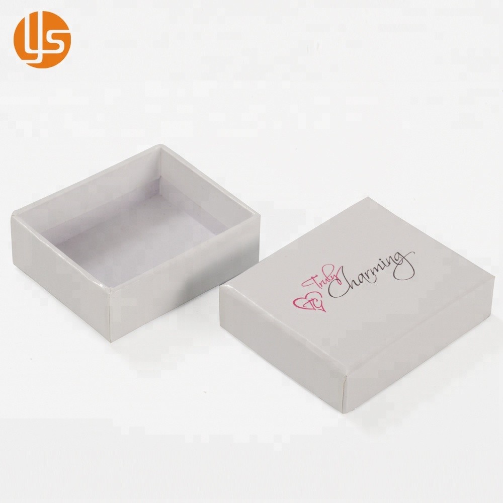 Luxuriöse, individuelle Logo-kleine Pappschachtel, Armband-Ohrring-Geschenkpapierbox für Schmuck