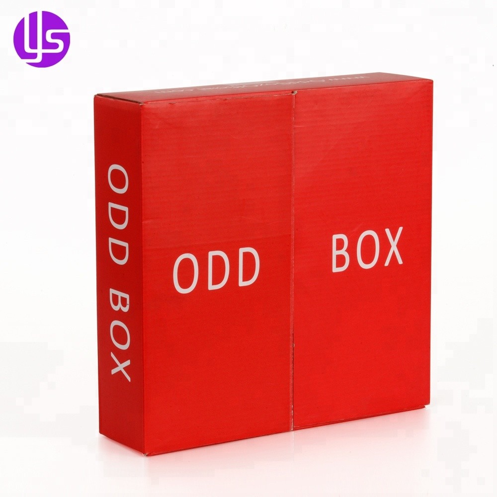 Caja de papel de embalaje de regalo pequeña, producto de cartón corrugado con impresión en color, logotipo personalizado vacío al por mayor