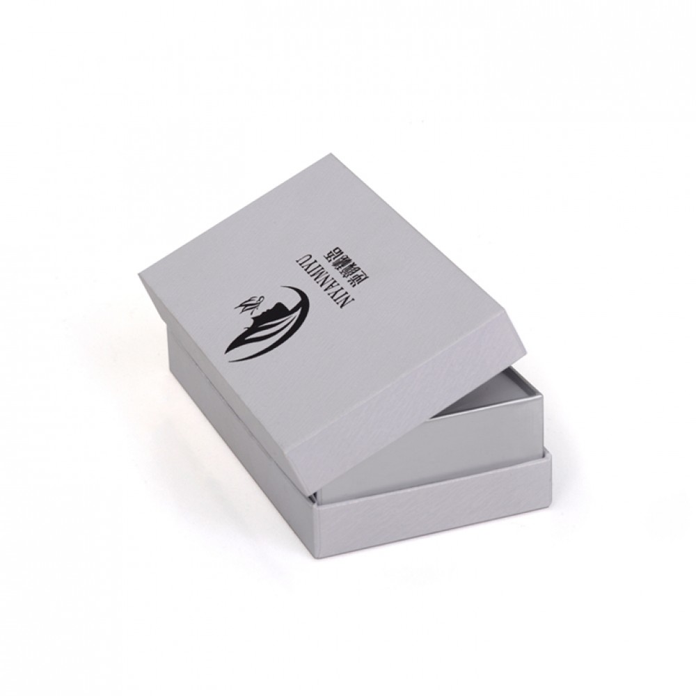 Caixa de presente feita sob encomenda da parte superior da aleta do papel do cartão do logotipo que empacota para produtos de beleza