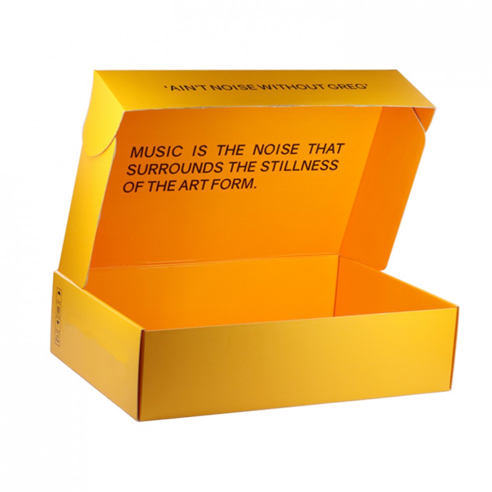 Caja de envío de embalaje corrugado plegable con impresión de logotipo personalizado