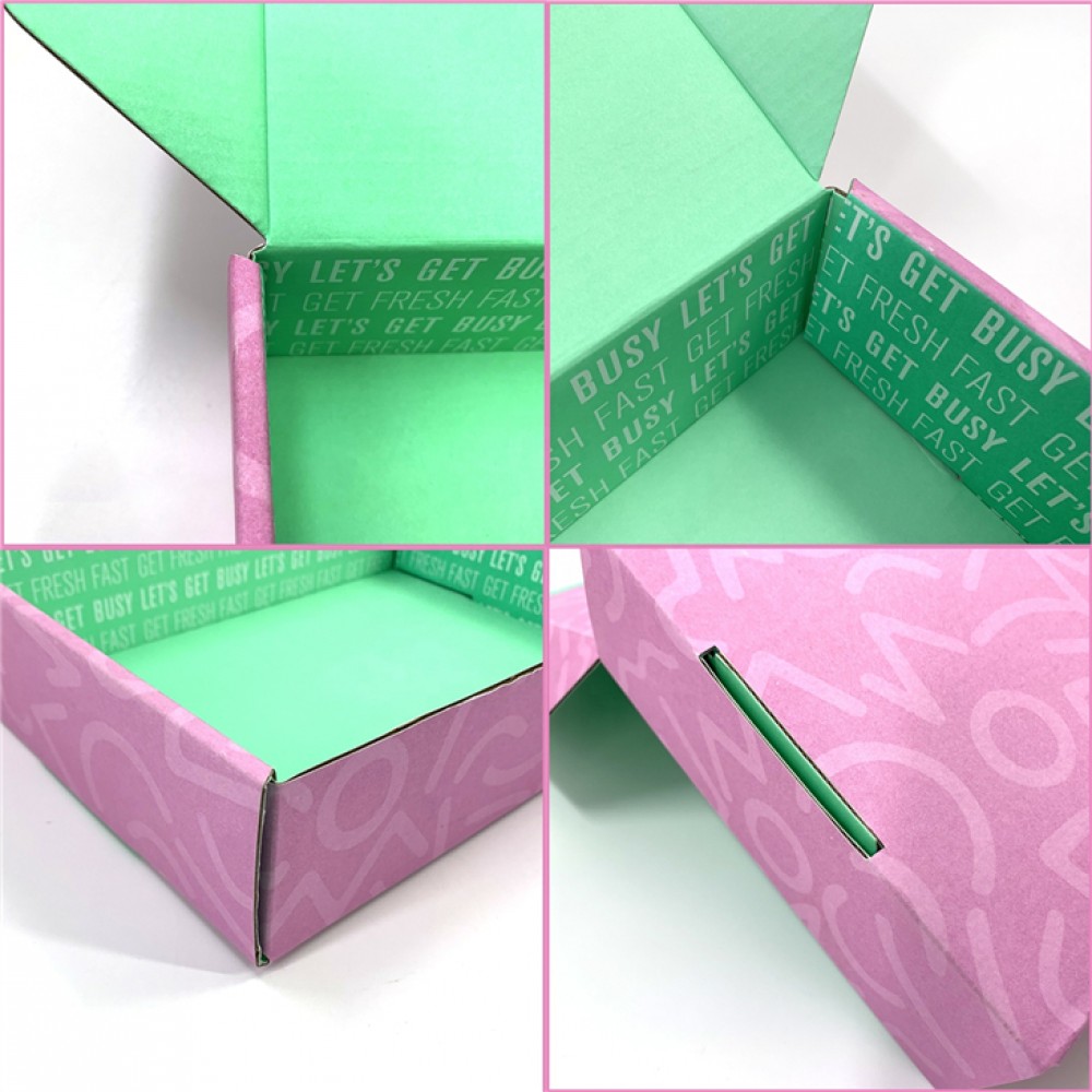 Caixa de envio personalizada por atacado caixa postal ondulada reciclável