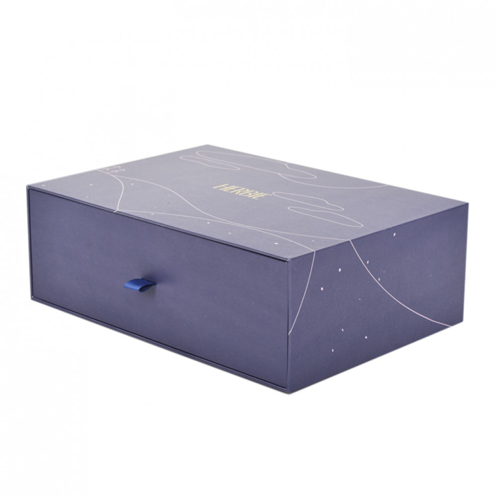 Empaquetado de caja de zapatos deslizante con cajón de cartón plegable con logotipo personalizado de alta calidad