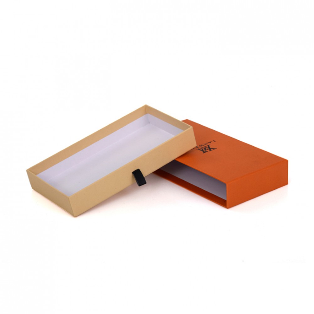 Caja de regalo con cajón deslizante pequeña de papel de cartón de lujo personalizada