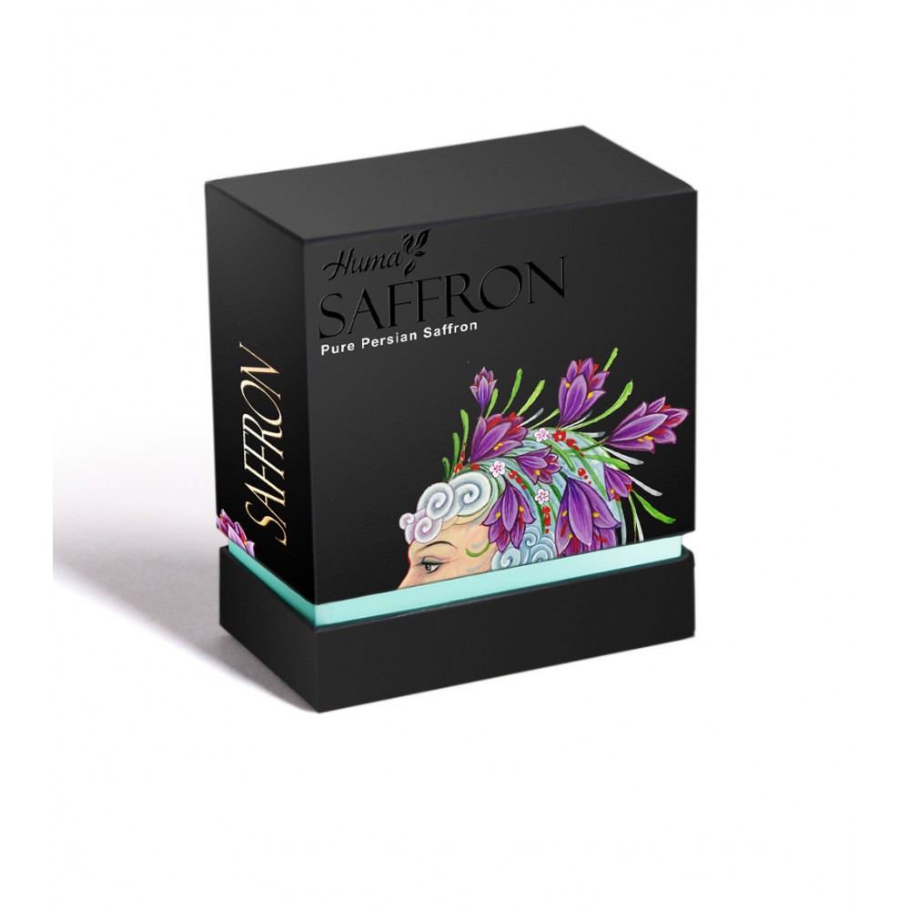Kundenspezifische Luxus-Safranglas-Verpackungsbox Safranflaschen-Verpackungsbox für Super-Negin-Safran