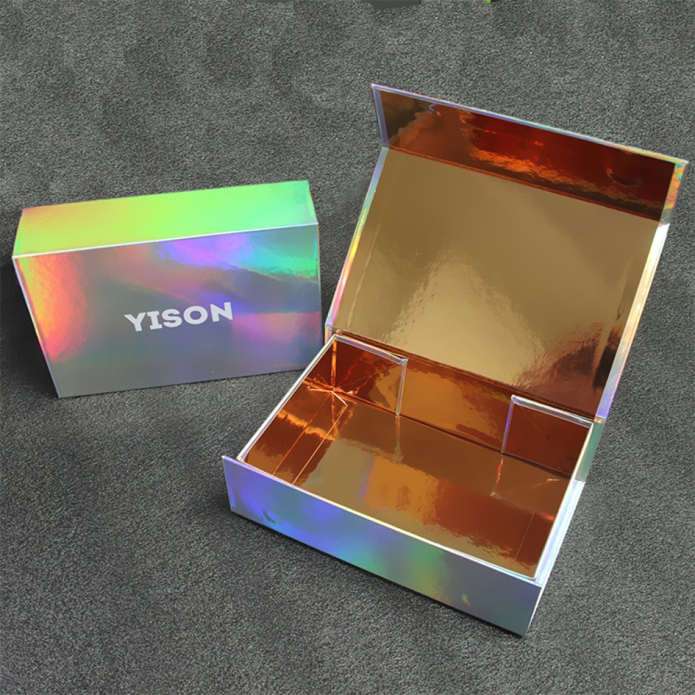 El último cuadro de regalo holográfico de Potel Popular Custom Rose Gold Packaging Packaging