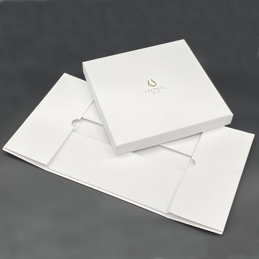 Cajas de embalaje de regalo de cartón plegables con logotipo personalizado con tapa