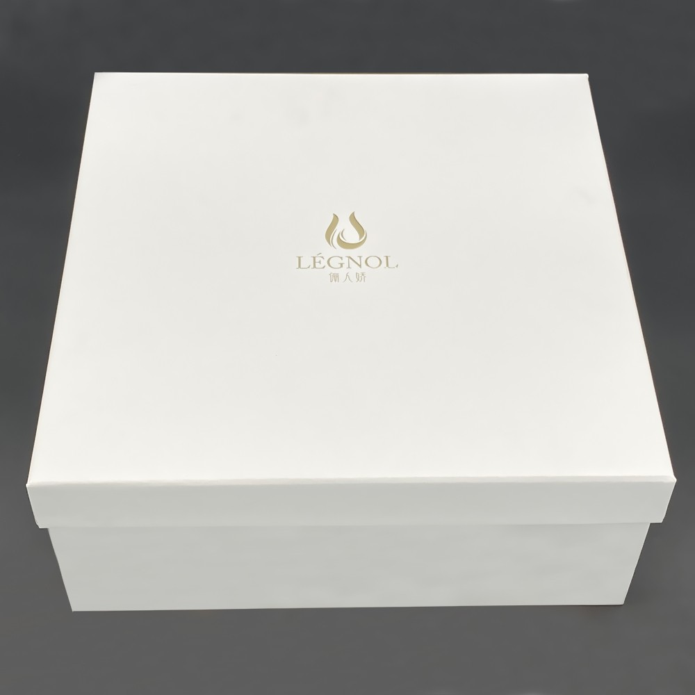 Boîtes d'emballage cadeau en carton pliable avec logo personnalisé avec couvercle