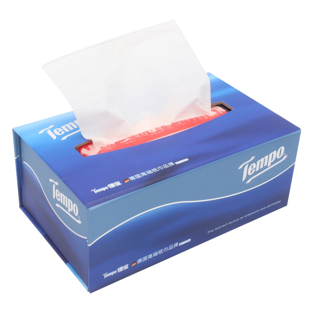Caja de papel personalizada para pañuelos.