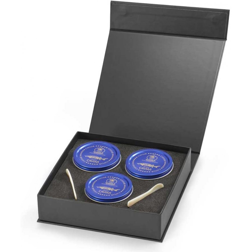 Boîte d'emballage de caviar en papier avec logo personnalisé