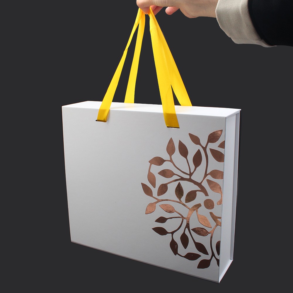 Caja de embalaje de juego de té de regalo de lujo con logotipo personalizado de cartón