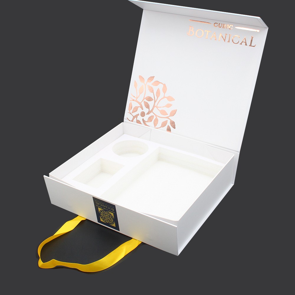 Caixa de embalagem de conjunto de chá de presente de luxo com logotipo personalizado de papelão