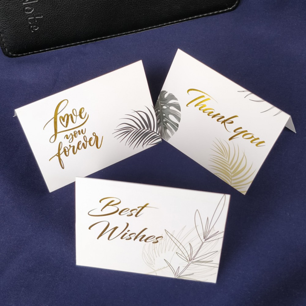 Cartões de agradecimento personalizados com logotipo para compras