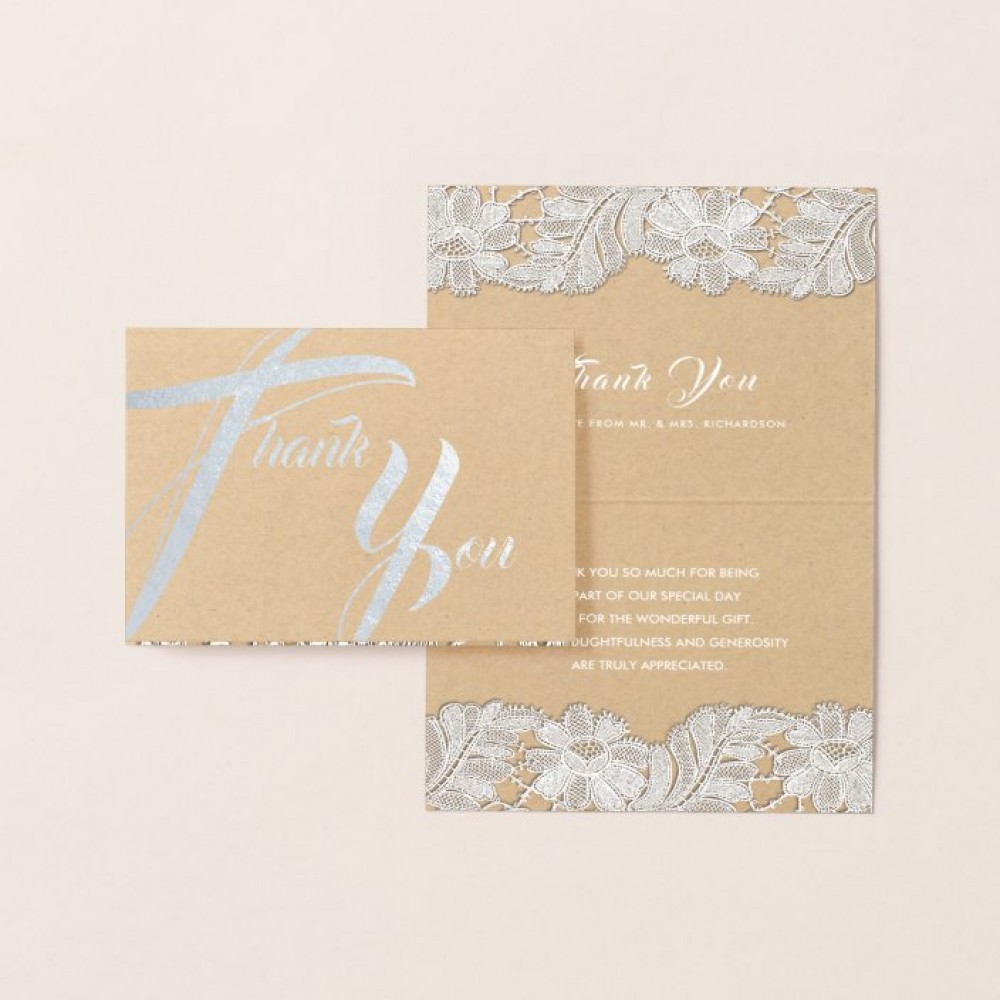 Tarjeta de invitación de boda de papel personalizada con su logotipo