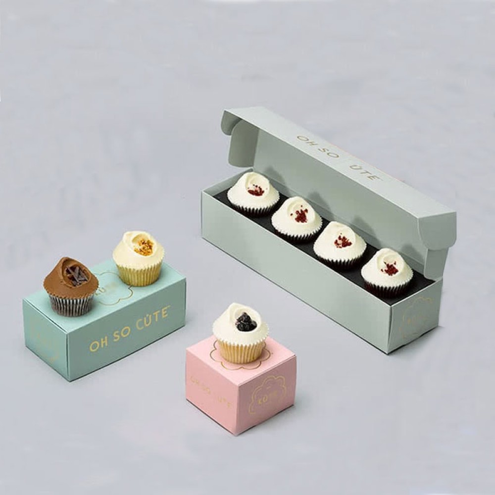 Cajas de embalaje para pastel de taza Caja para cupcakes
