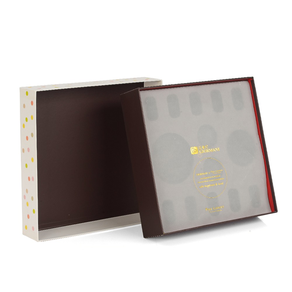 Embalagem quadrada feita sob encomenda excelente da caixa do chocolate do cartão do papel da laminação de Matte