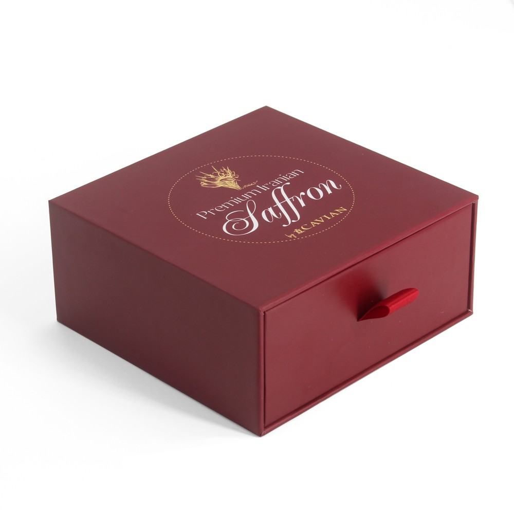 Safran-Geschenkbox mit Schublade