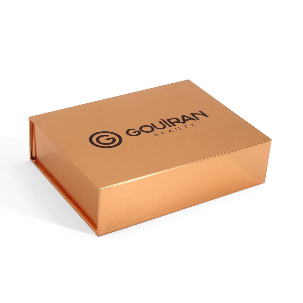 Foldable golden rigid packaging box