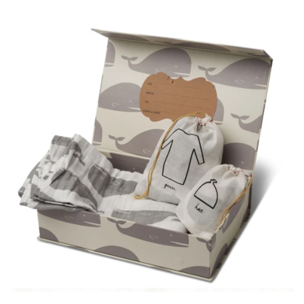 Caja de embalaje de regalo de recuerdo de bebé vacía