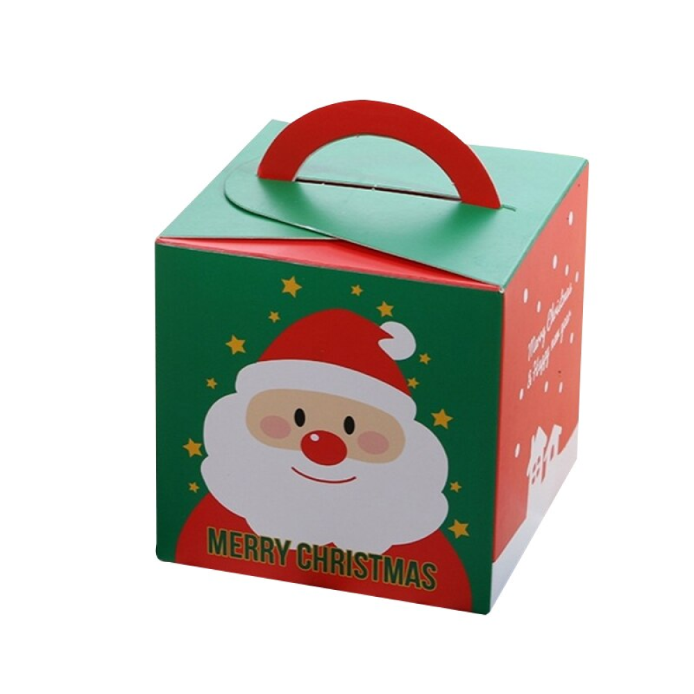 caja de embalaje de manzana navideña
