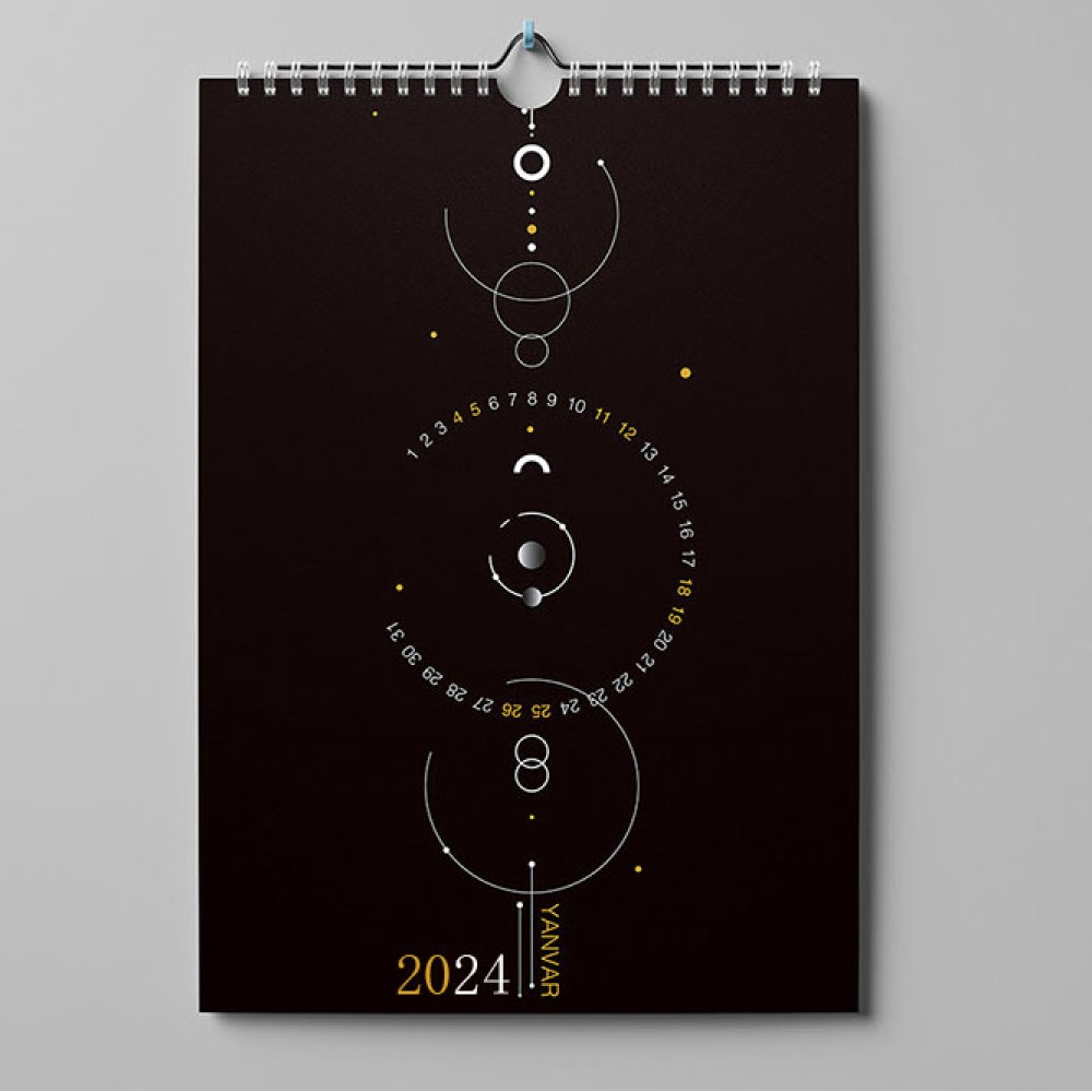 Calendario de pared con impresión personalizada 2024 - 2025