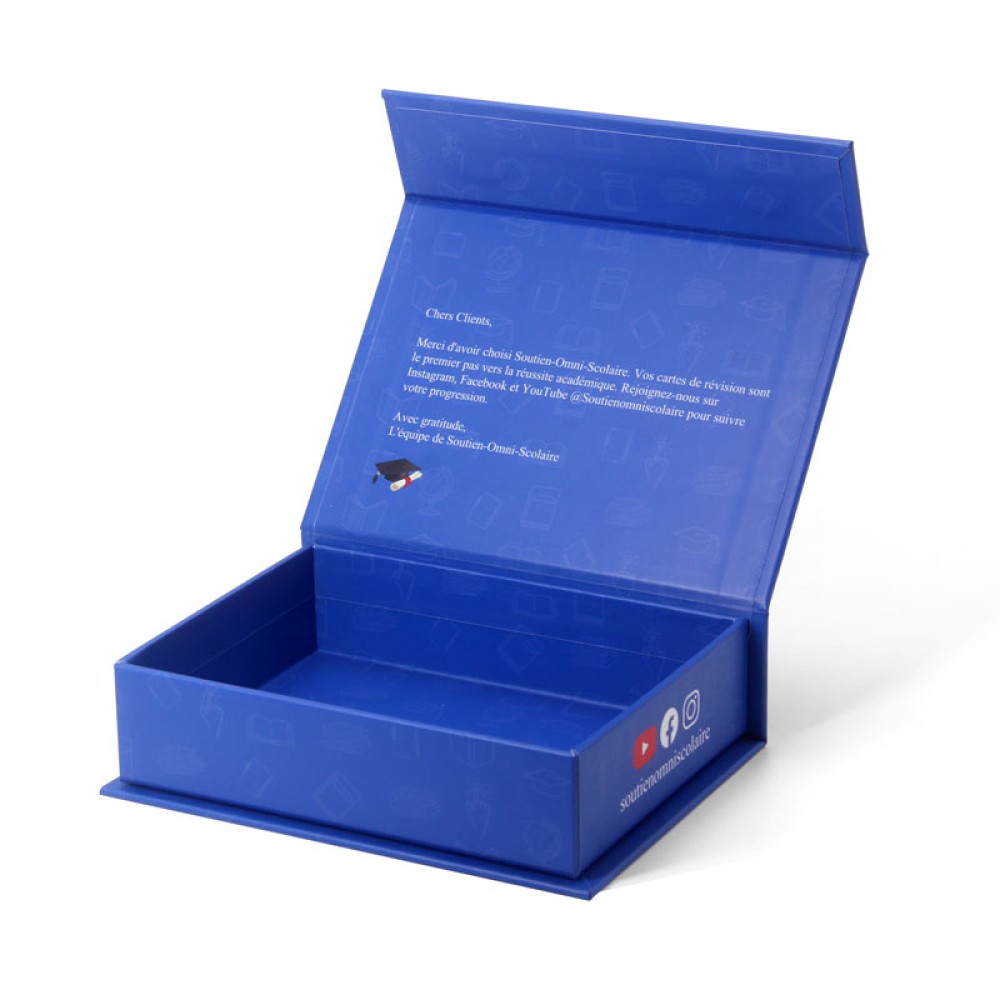 Caixas de presente magnéticas azul marinho