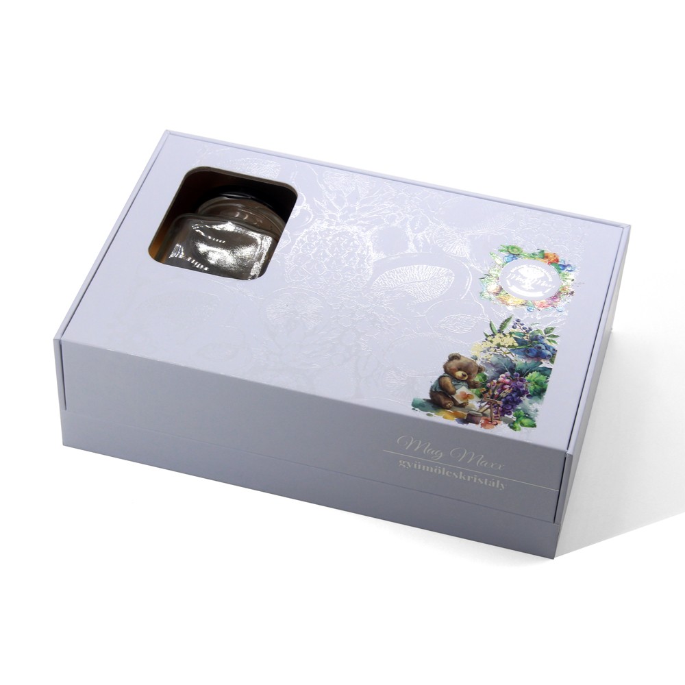 Caja de regalo de lujo para tarro de cristal.