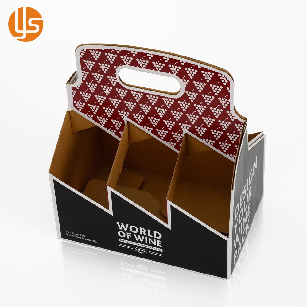 Caja portabotellas personalizada para 4 y 6 botellas de cerveza y vino