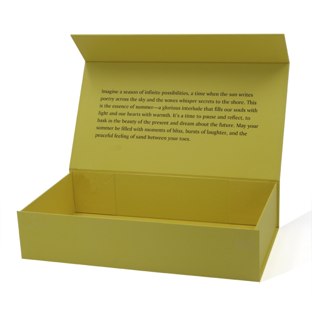 Full Color Printed Collapsible Flat Folding Paper Cardboard Rigid Gift Packaging Box