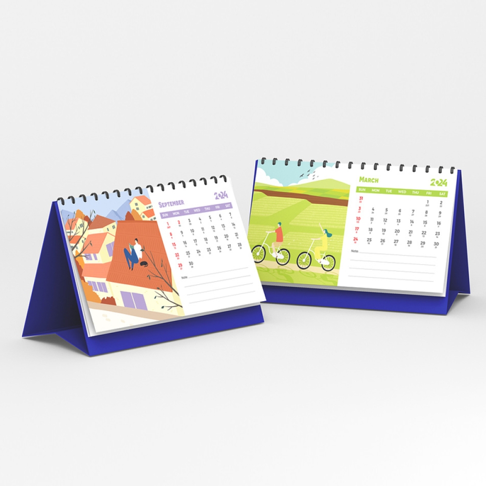 Custom printing desk calendar 2024