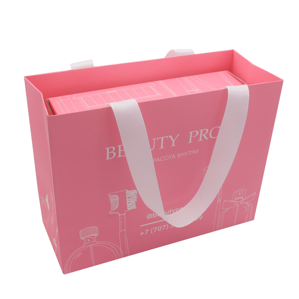 Custom Logo Shipping Pink Box Cosmetic Set Mailing Skin Care Corrugated Packaging Boxes