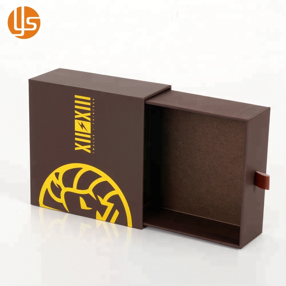 Wholesale Luxury Custom Logo Rigid Cardboard Paper Drawer Gift Packaging Box