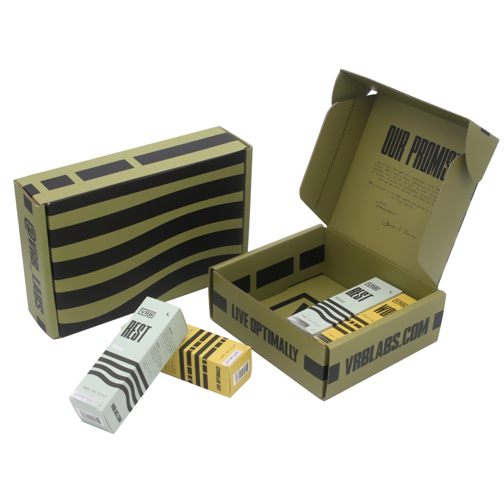 Paper skincare packaging box with sleeve