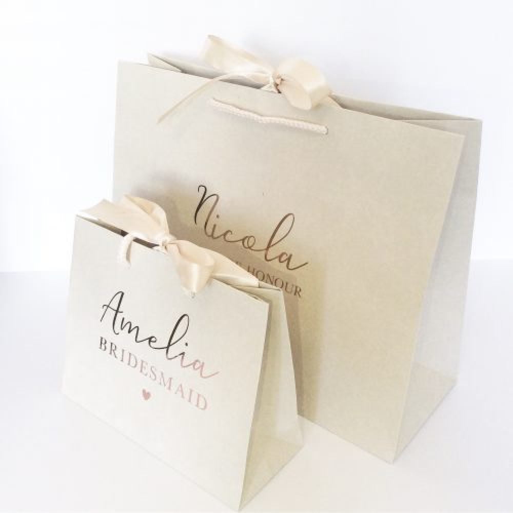 Gift bag thanks wedding paper bags