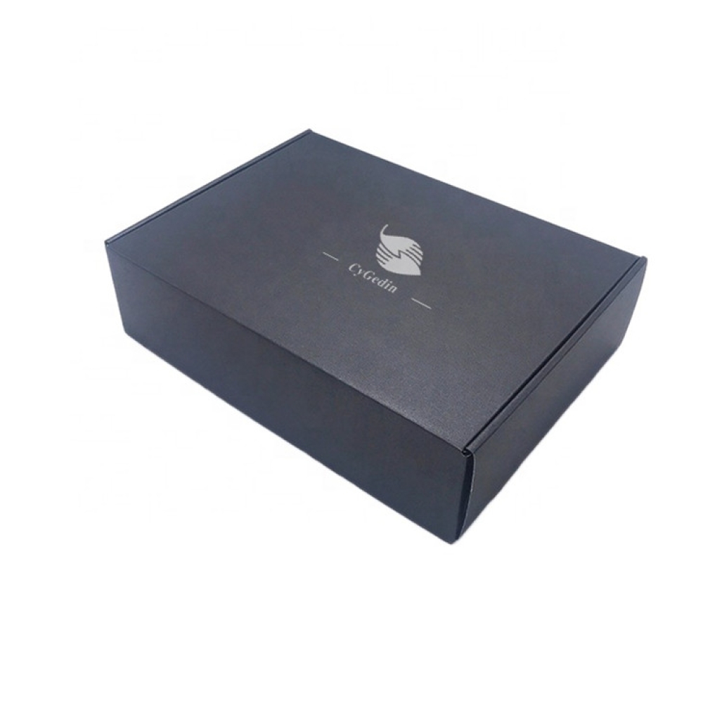 Custom Printed Mailer box Recycled Black Box Corrugated Shipping Box