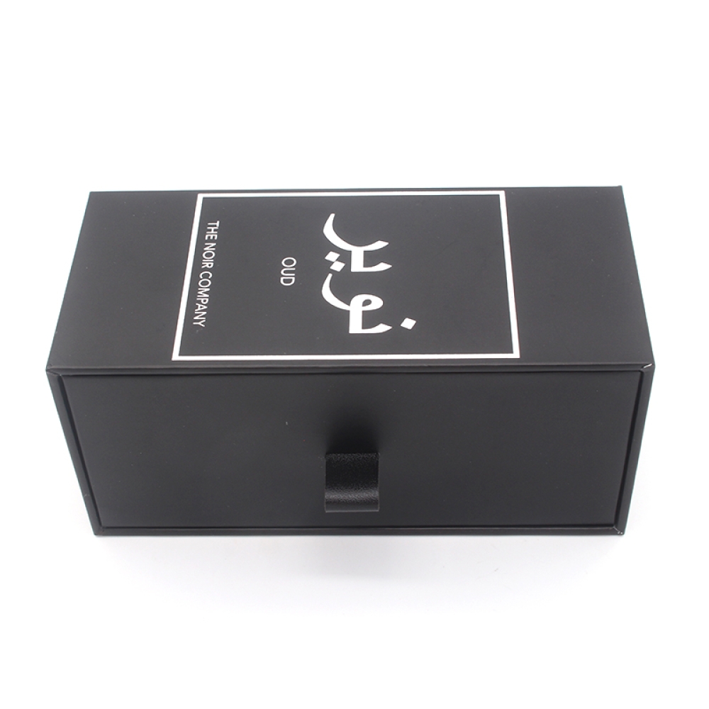 Custom high quality drawer OUD oil perfume paper gift packaging box with eva