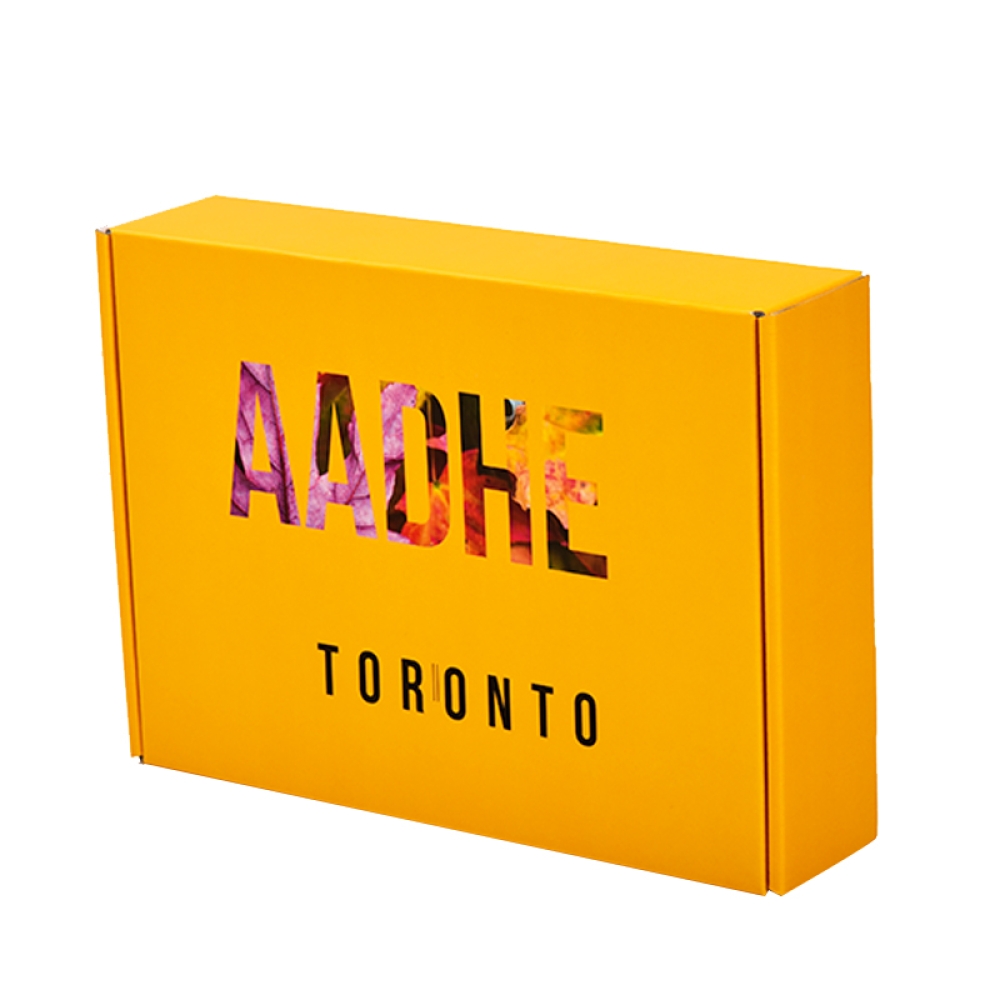 Custom printing yellow mailer box