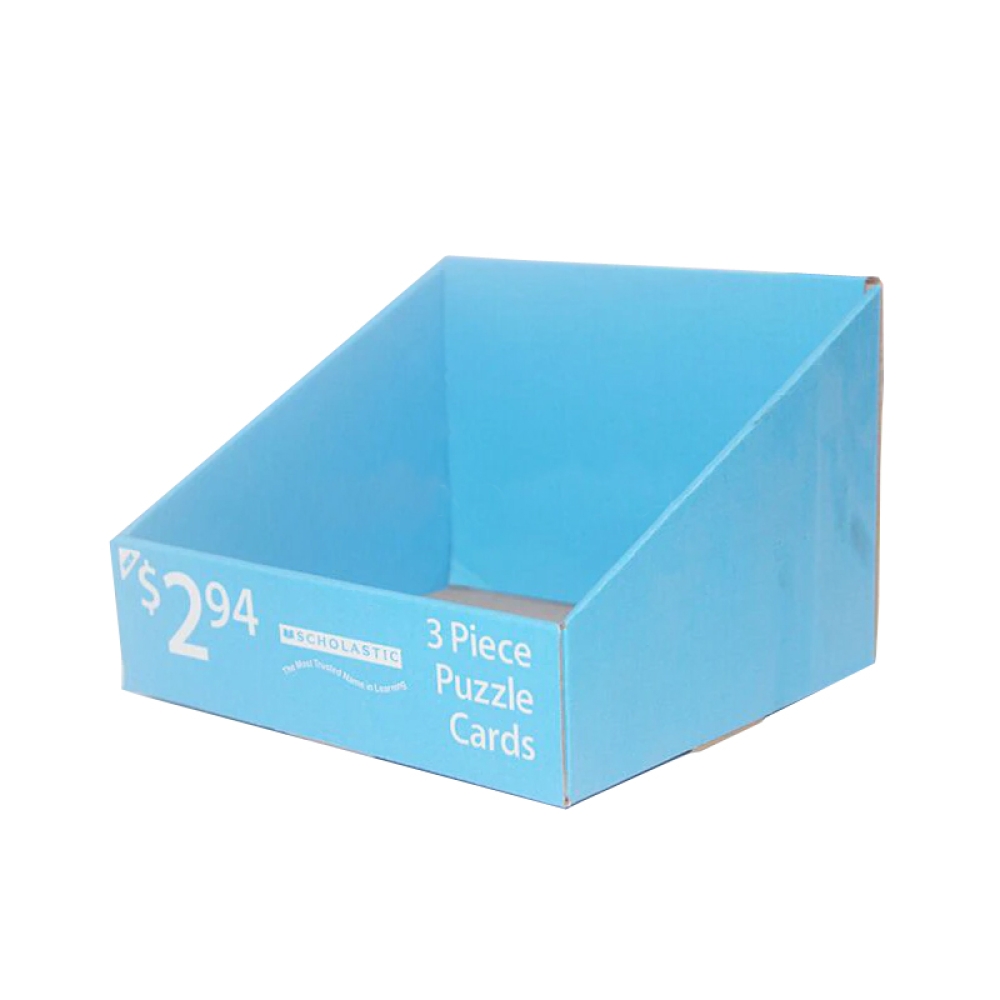 Cardboard pdq display box for retail store