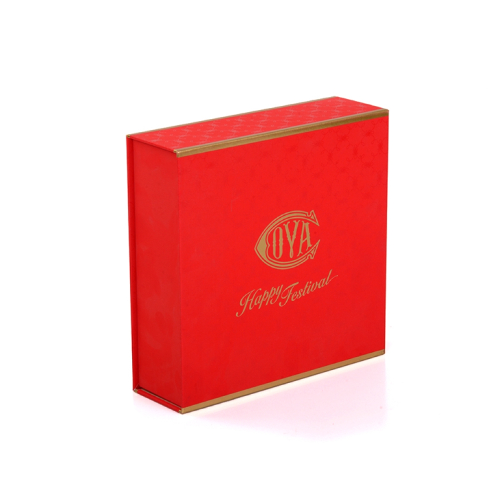 Custom Red Magnetic Cardboard Paper Gift Box Magnetic With Inserts