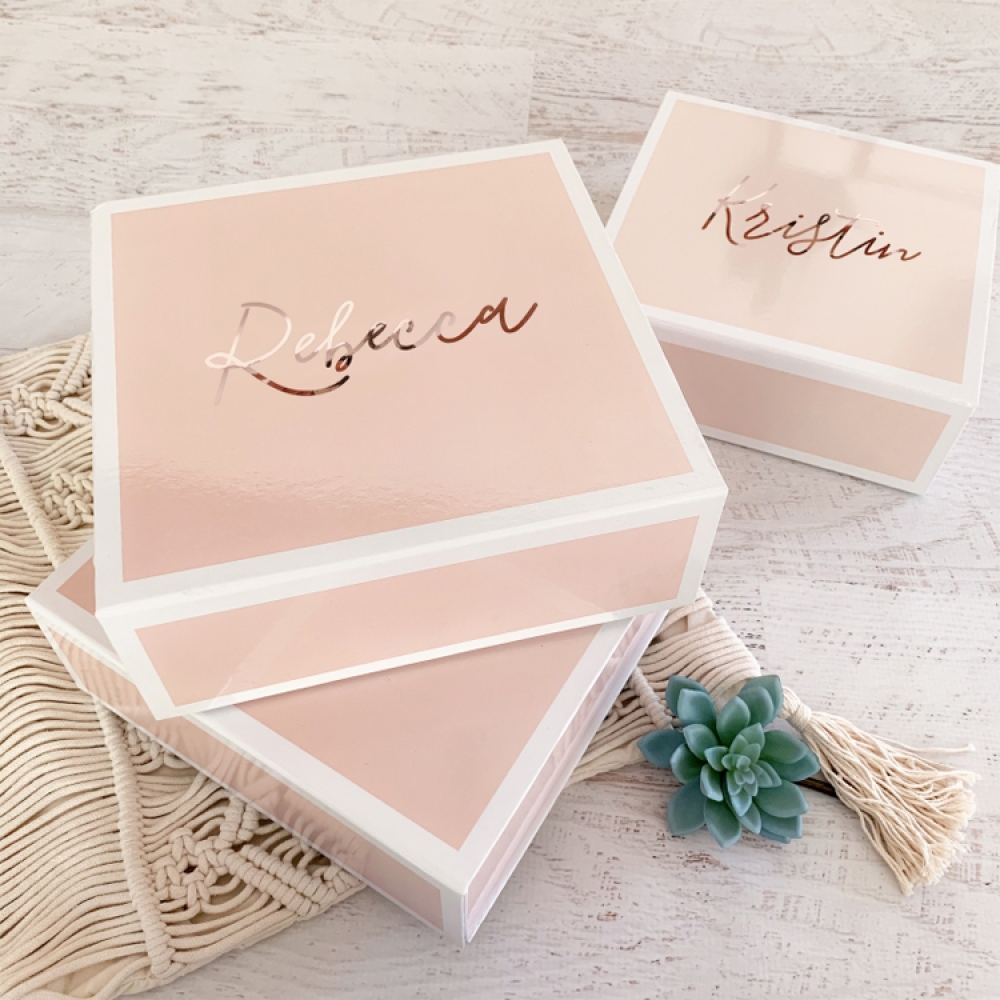 Cierre magnético, recuerdo de boda, invitación, novias, damas de honor, novios, cajas de regalo, geschenkbox