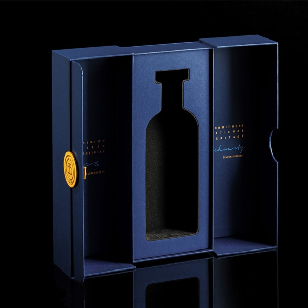 Coffret luxe double porte pour vin