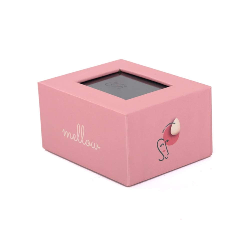 Custom PVC Window Pink Small Gift Box